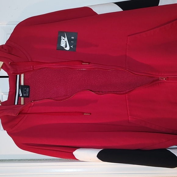 Vintage Nike Mens Sweat Jacket Large Full Zip Retro Y2K Long Sleeve Mock Neck M - Picture 5 of 10